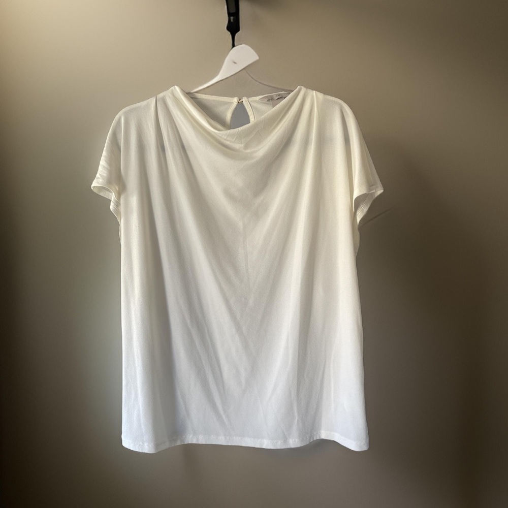H&M dress blouse in color ivory